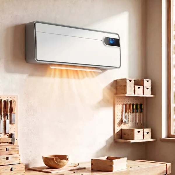 Slimme Elektrische Verwarming 2000 W, Keramische Wandverwarming Met WLAN App, Oscillerend, Thermostaat, Wit