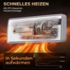 Slimme Elektrische Verwarming 2000 W, Keramische Wandverwarming Met WLAN App, Oscillerend, Thermostaat, Wit