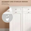 Smalle Vrijstaande Badkamerkast Met Lades En Waskoker Badkamerkast 78x38x90 Cm Wit