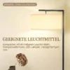 Staande Lamp, Vloerlamp, E27 Fitting, Zwart, Witte Stoffen Kap, Voetschakelaar, Ijzer, 47 X 37 X 153 Cm