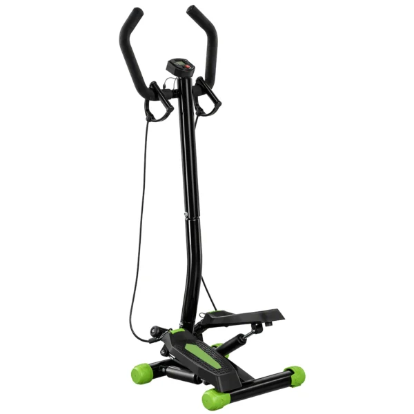 Stepper Sidestepper Met Handvat Trainingsbanden Hydraulische Weerstand Thuis Trainer LCD Display Antislip Pedalen Voor Thuis Kantoor