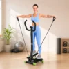Stepper Sidestepper Met Handvat Trainingsbanden Hydraulische Weerstand Thuis Trainer LCD Display Antislip Pedalen Voor Thuis Kantoor