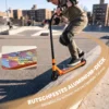 Stuntstep Voor Volwassenen & Tieners, Trickstep Met 100 Mm PU wielen, 360° Stalen Y stuur, Aluminium Deck, ABEC 7, Oranje