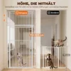Treppenschutzgitter Extra Hoch 112 200 Cm Absperrgitter Hund Schutzgitter 76 85 Cm Breite Ohne Bohren Doppelverriegelung