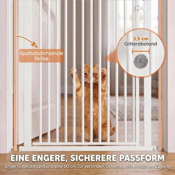Treppenschutzgitter Extra Hoch 112 200 Cm Absperrgitter Hund Schutzgitter 76 85 Cm Breite Ohne Bohren Doppelverriegelung
