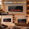Ultradunne Elektrokamin Voor Inbouw In De Muur En Wandmontage Elektrische Kamin Met Afstandsbediening 127cm