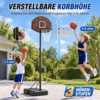 Verstelbare Basketbalring Voor Kinderen 172,5 199 Cm Met 67 X 45 Cm Achterwand En Driepoot Ondersteuning