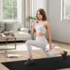 Verstelbare Dumbbell, 2 X 5kg Dumbbells Met Anti slip Handvat, Vierkante Korte Dumbbellset Van Staal Roze