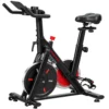 Verstelbare Hometrainer Fiets Met Magnetische Weerstand, APP, Verstelbare Zitplaats, LCD Monitor, Mobiele Telefoonhouder