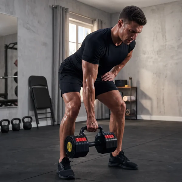 Verstellbare Hantel Set, 11,65 Kg 3 In 1 Hanteln Kettlebell Mit Rutschfest Griff, Platzsparend Für Zuhause Fitnessstudio