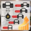 Verstellbare Hantel Set, 11,65 Kg 3 In 1 Hanteln Kettlebell Mit Rutschfest Griff, Platzsparend Für Zuhause Fitnessstudio