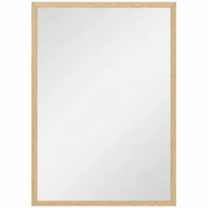 Wandspiegel, 40 X 60 Cm, Decoratieve Hangspiegel, Eenvoudige Montage, Incl. Schroeven