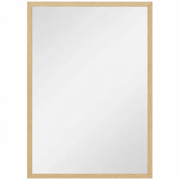 Wandspiegel, 40 X 60 Cm, Decoratieve Hangspiegel, Eenvoudige Montage, Incl. Schroeven