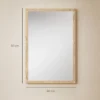 Wandspiegel, 40 X 60 Cm, Decoratieve Hangspiegel, Eenvoudige Montage, Incl. Schroeven