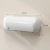 Wandverwarming 2000W Keramische Wandverwarming Met Ventilator, 2 Vermogensniveaus, LED Display, Thermostaat, Wit