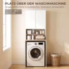 Waschmaschinenschrank Mit Verstellbarem Einlegeboden Waschmaschinenüberbau Mit 2 Türen In Weiß Und Eiche