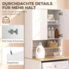 Waschmaschinenschrank Mit Verstellbarem Einlegeboden Waschmaschinenüberbau Mit 2 Türen In Weiß Und Eiche