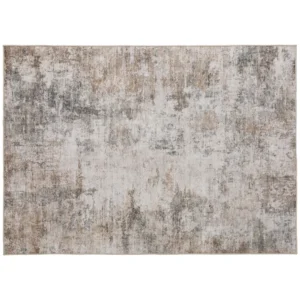 Woonkamertapijt, Polyester, Modern Artistiek Patroon, Wasbaar, Bruin