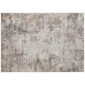 Woonkamertapijt, Polyester, Modern Artistiek Patroon, Wasbaar, Bruin