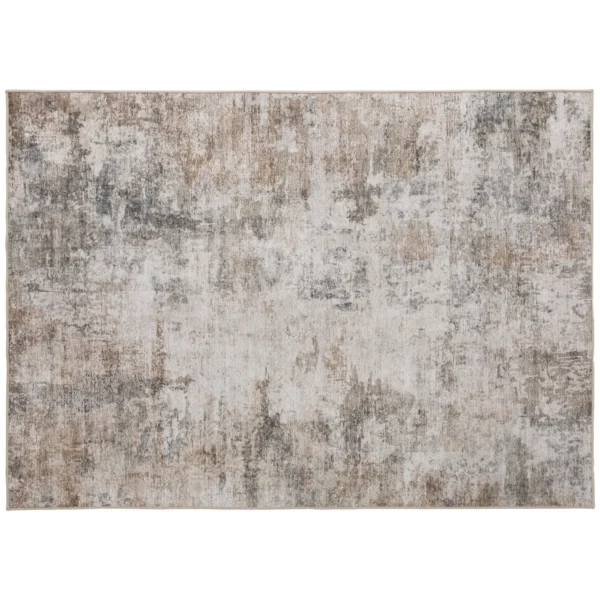 Woonkamertapijt, Polyester, Modern Artistiek Patroon, Wasbaar, Bruin