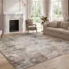 Woonkamertapijt, Polyester, Modern Artistiek Patroon, Wasbaar, Bruin