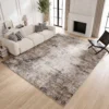Woonkamertapijt, Polyester, Modern Artistiek Patroon, Wasbaar, Bruin