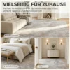 Woonkamertapijt, Polyester, Modern Artistiek Patroon, Wasbaar, Bruin