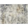 Woonkamertapijt, Polyester, Modern Artistiek Patroon, Wasbaar, Grijs