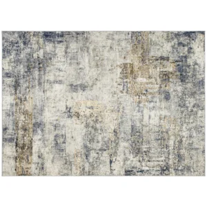Woonkamertapijt, Polyester, Modern Artistiek Patroon, Wasbaar, Grijs