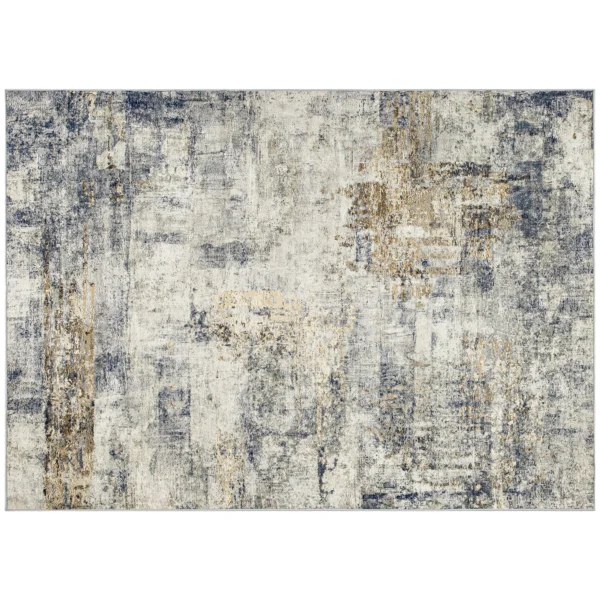 Woonkamertapijt, Polyester, Modern Artistiek Patroon, Wasbaar, Grijs