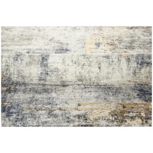Woonkamertapijt, Polyester, Modern Artistiek Patroon, Wasbaar, Grijs