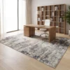 Woonkamertapijt, Polyester, Modern Artistiek Patroon, Wasbaar, Grijs
