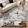 Woonkamertapijt, Polyester, Modern Artistiek Patroon, Wasbaar, Grijs