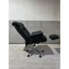 XXL Massage Bürostuhl Bis 250 Kg Mit Wärmefunktion, Hoher Rückenlehne, Höhenverstellbar, PU Leder, Schwarz