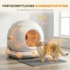Zelfreinigend Kattenbak, XL 72L Kattenbak Zelfreinigend Met HD camera, App besturing Vuilniszak, Voor 1 12 Kg