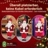 Zingende Kerstman, 120 Cm, Levensgroot, Geanimeerd, Met Draaibaar Hoofd En Beweegbare Armen